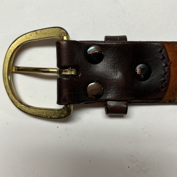 Vintage Wrangler bald eagle detailed leather belt - Picture 8 of 10